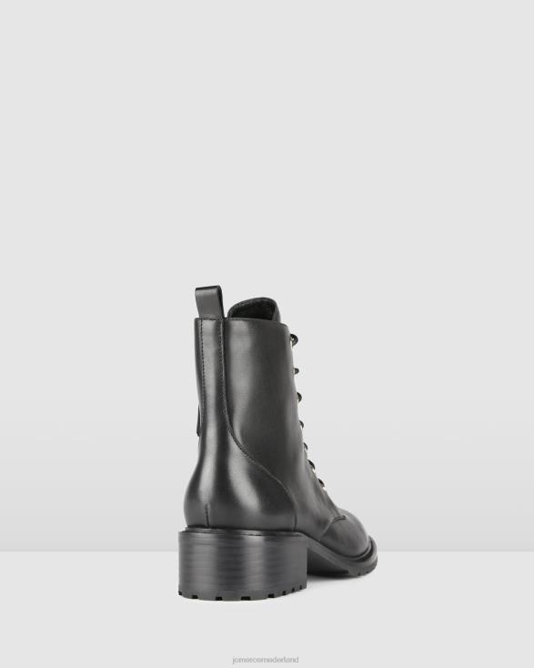 Frances platte enkellaars 46LN336 zwart leer Jo Mercer schoenen
