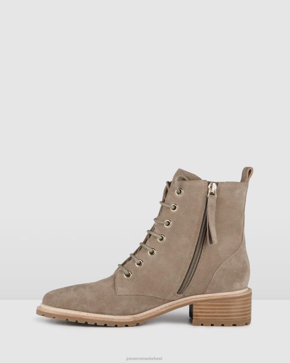 Frances platte enkellaars 46LN337 taupe suède Jo Mercer schoenen