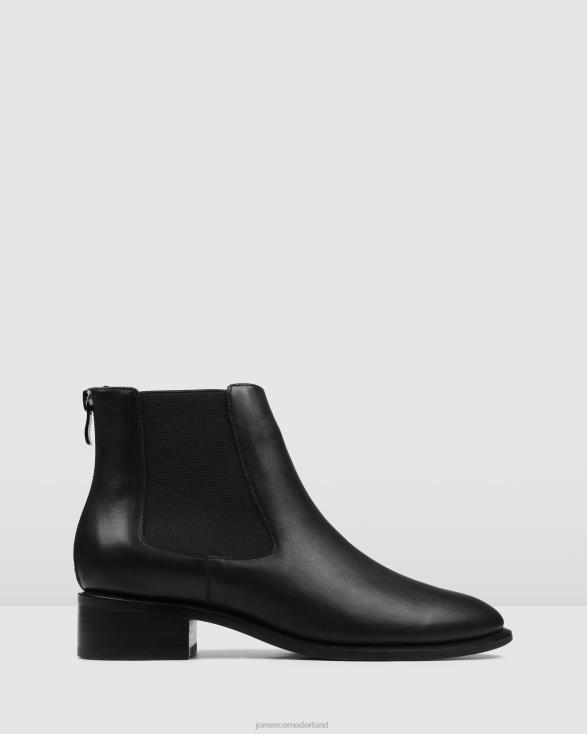 Milla platte enkellaarzen 46LN339 zwart leer Jo Mercer schoenen