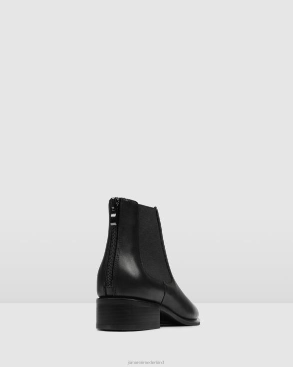 Milla platte enkellaarzen 46LN339 zwart leer Jo Mercer schoenen
