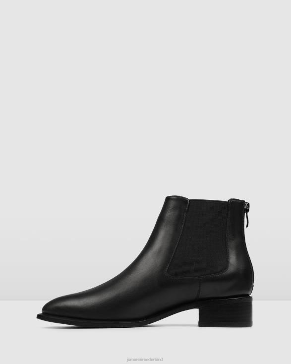 Milla platte enkellaarzen 46LN339 zwart leer Jo Mercer schoenen