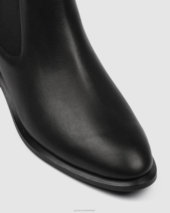 Milla platte enkellaarzen 46LN339 zwart leer Jo Mercer schoenen