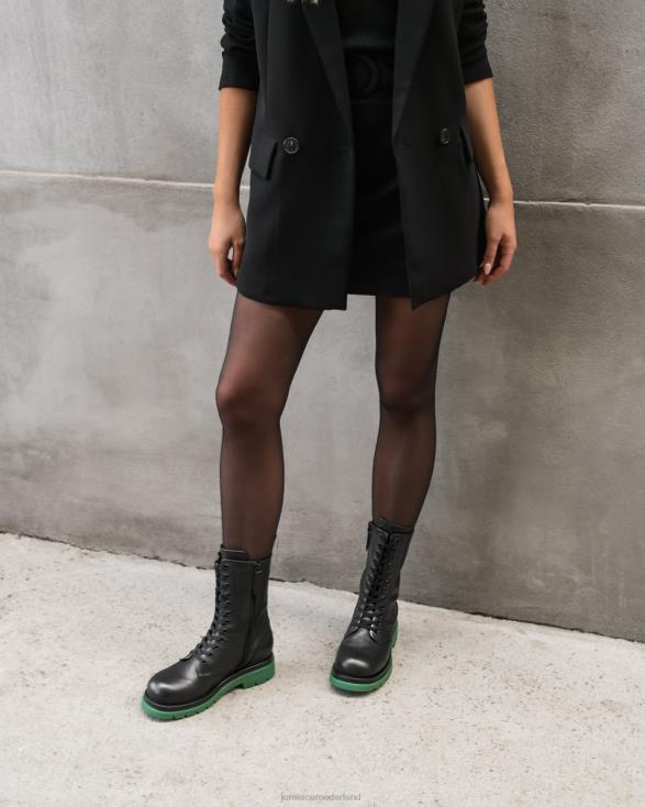 Orion platte enkellaarzen 46LN347 zwart leer Jo Mercer schoenen
