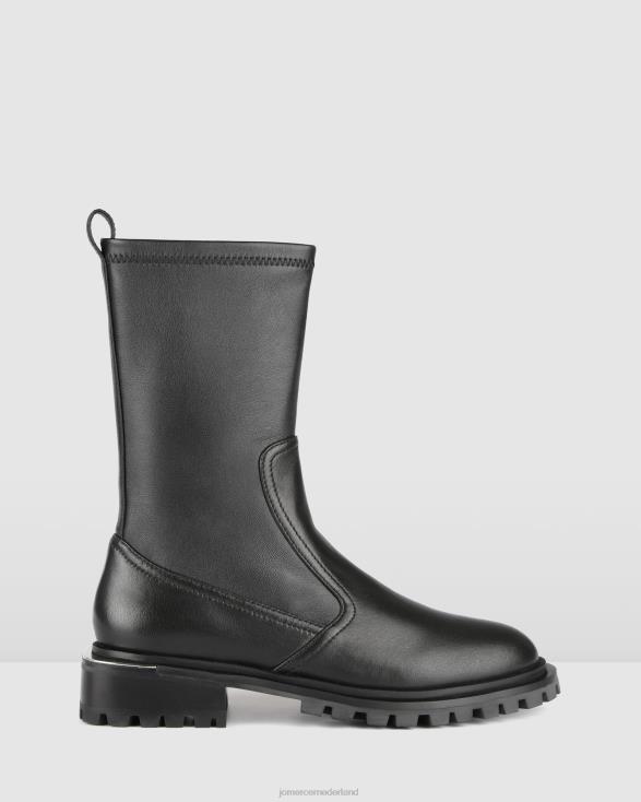 Rachel kalfslaarzen 46LN378 zwart leer Jo Mercer schoenen