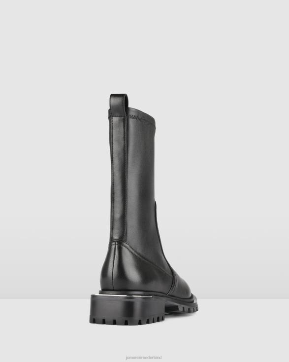 Rachel kalfslaarzen 46LN378 zwart leer Jo Mercer schoenen