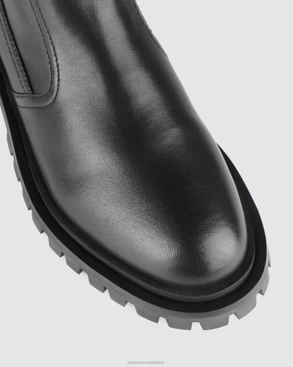 Rachel kalfslaarzen 46LN378 zwart leer Jo Mercer schoenen
