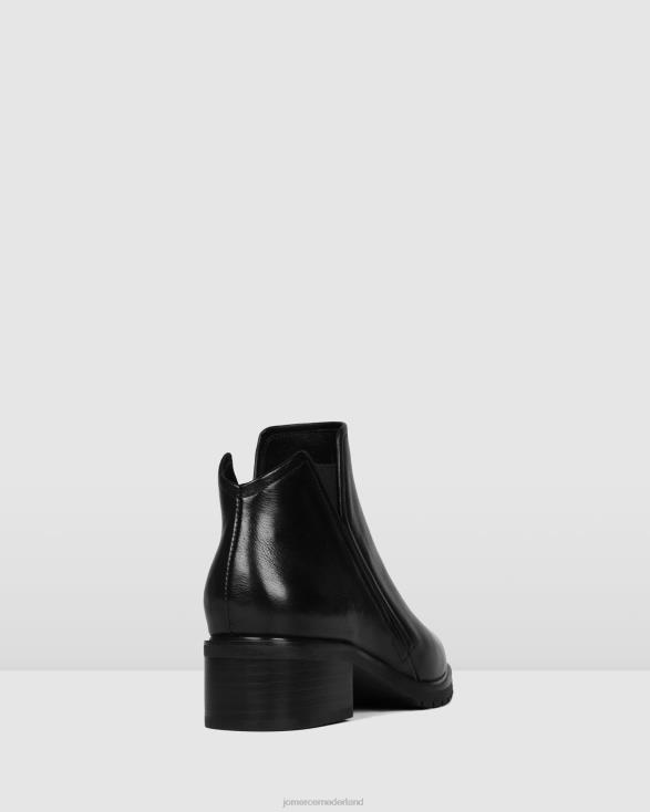 artie platte enkellaarsjes 46LN343 zwart leer Jo Mercer schoenen