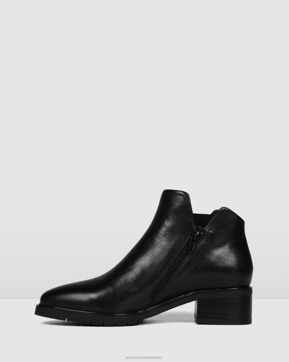 artie platte enkellaarsjes 46LN343 zwart leer Jo Mercer schoenen