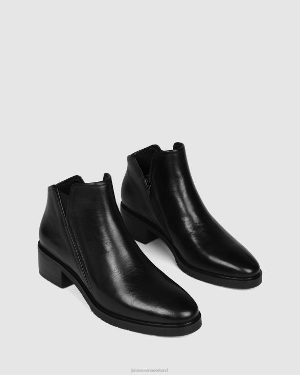 artie platte enkellaarsjes 46LN343 zwart leer Jo Mercer schoenen