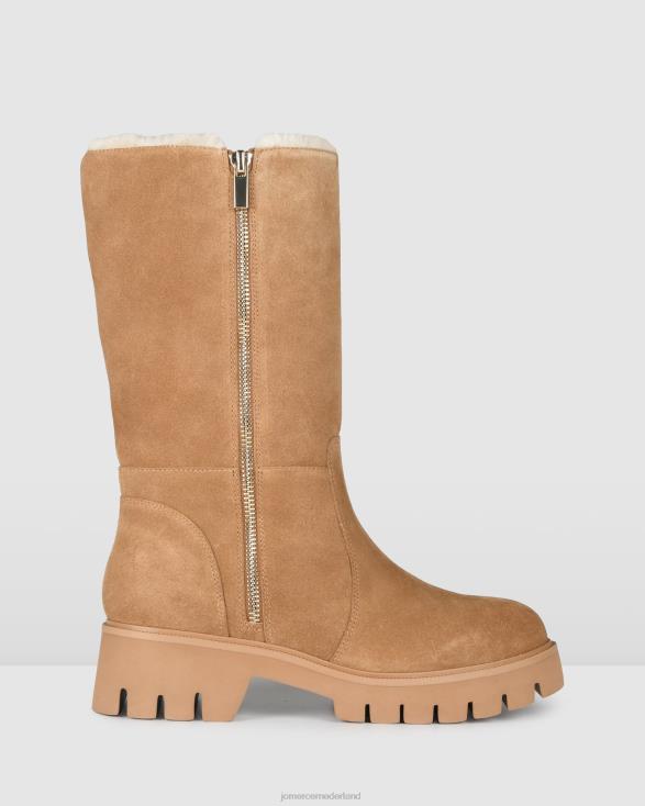 bamba platte kuitlaarzen 46LN342 bruin suède Jo Mercer schoenen