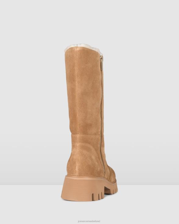 bamba platte kuitlaarzen 46LN342 bruin suède Jo Mercer schoenen