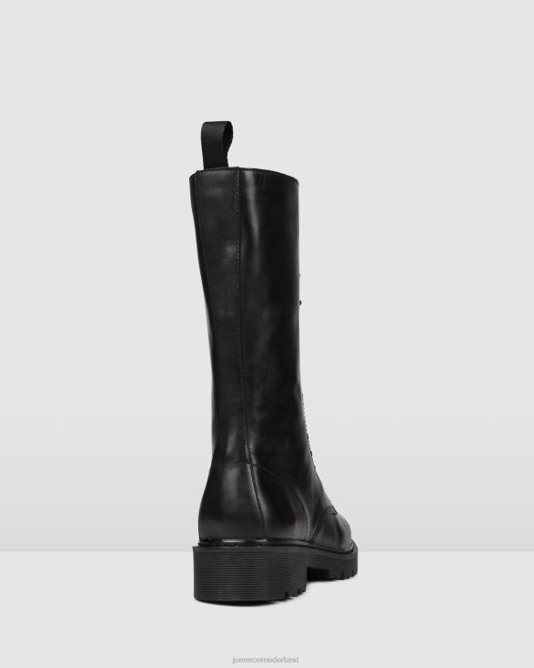 zig-kalflaarzen 46LN388 zwart leer Jo Mercer schoenen