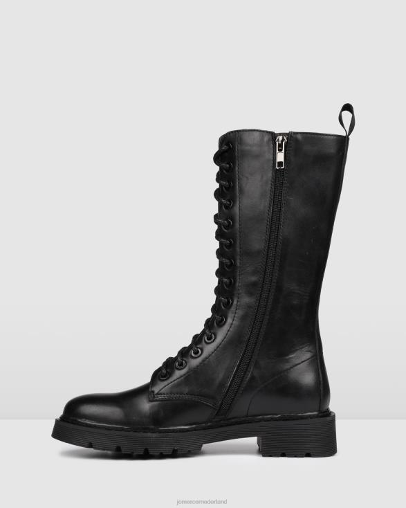 zig-kalflaarzen 46LN388 zwart leer Jo Mercer schoenen