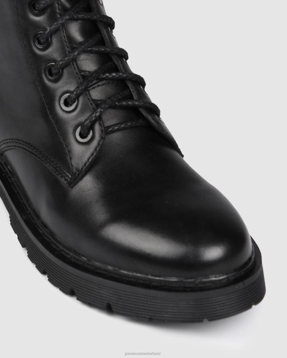 zig-kalflaarzen 46LN388 zwart leer Jo Mercer schoenen