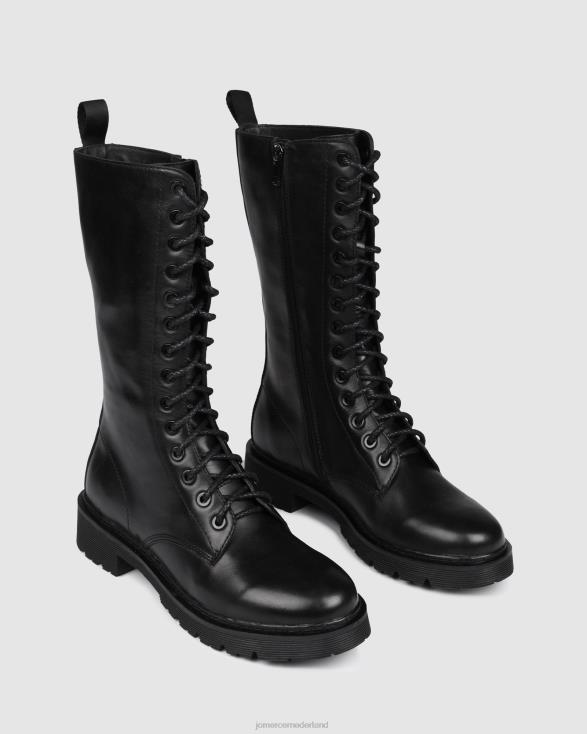 zig-kalflaarzen 46LN388 zwart leer Jo Mercer schoenen