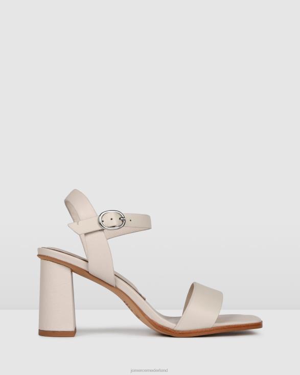 Calais sandalen met hoge hak 46LN105 been leer Jo Mercer schoenen