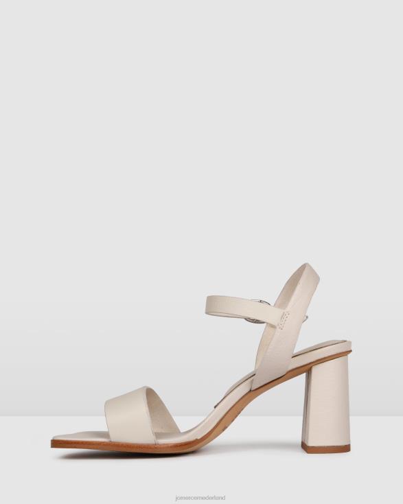 Calais sandalen met hoge hak 46LN105 been leer Jo Mercer schoenen