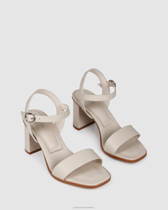 Calais sandalen met hoge hak 46LN105 been leer Jo Mercer schoenen