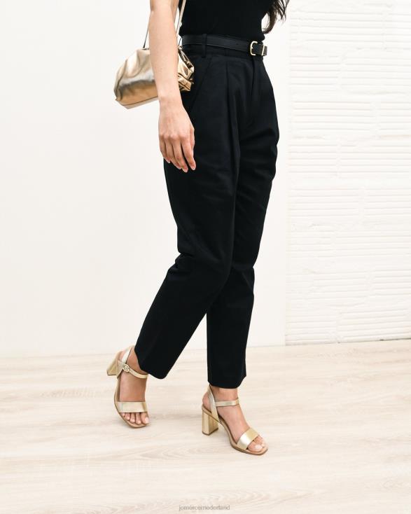 Calais sandalen met hoge hak 46LN106 goud leer Jo Mercer schoenen