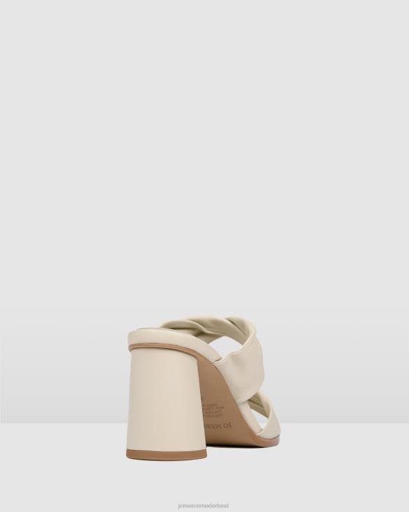 Caylie sandalen met hoge hak 46LN87 been leer Jo Mercer schoenen