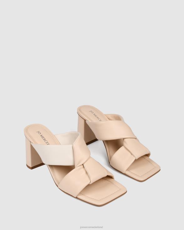 Kalene sandalen met hoge hak 46LN143 poederroze multi Jo Mercer schoenen