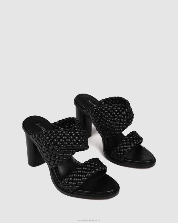 Peyton sandalen met hoge hak 46LN116 zwart Jo Mercer schoenen