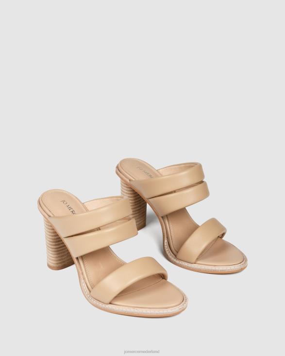 prijs sandalen met hoge hak 46LN122 echt leer Jo Mercer schoenen