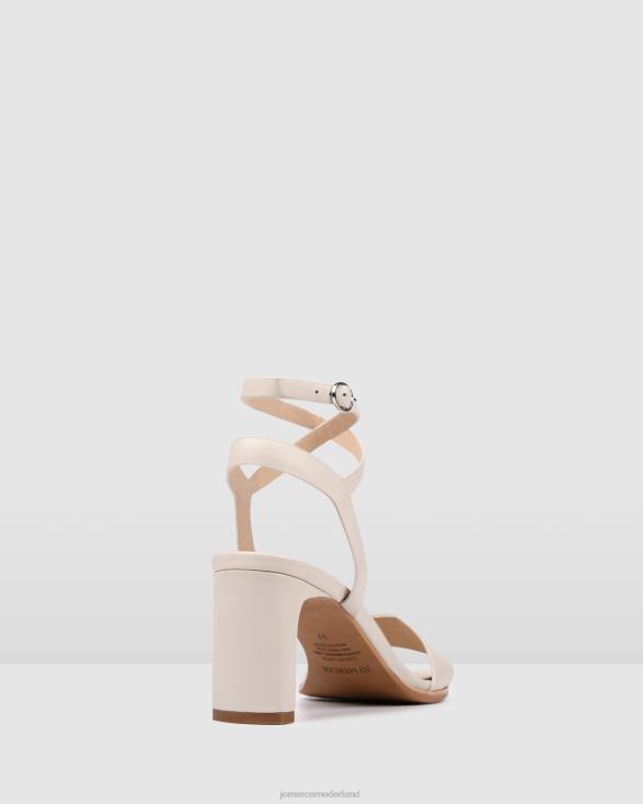 Natsu sandalen met middelhoge hak 46LN42 been leer Jo Mercer schoenen