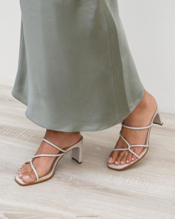 novi sandalen met middelhoge hak 46LN35 been leer Jo Mercer schoenen