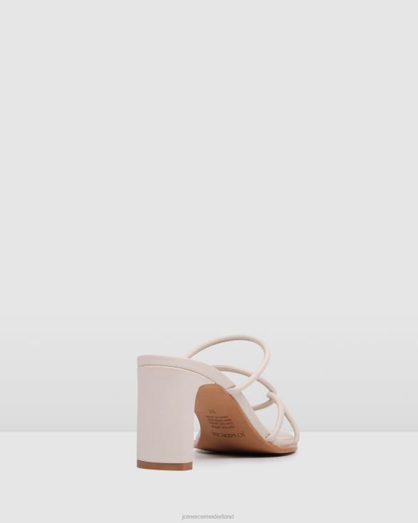 novi sandalen met middelhoge hak 46LN35 been leer Jo Mercer schoenen