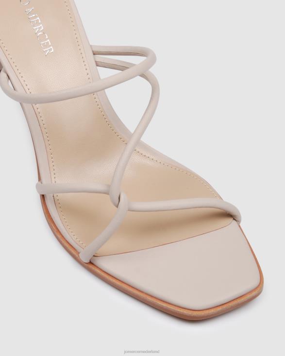 novi sandalen met middelhoge hak 46LN35 been leer Jo Mercer schoenen