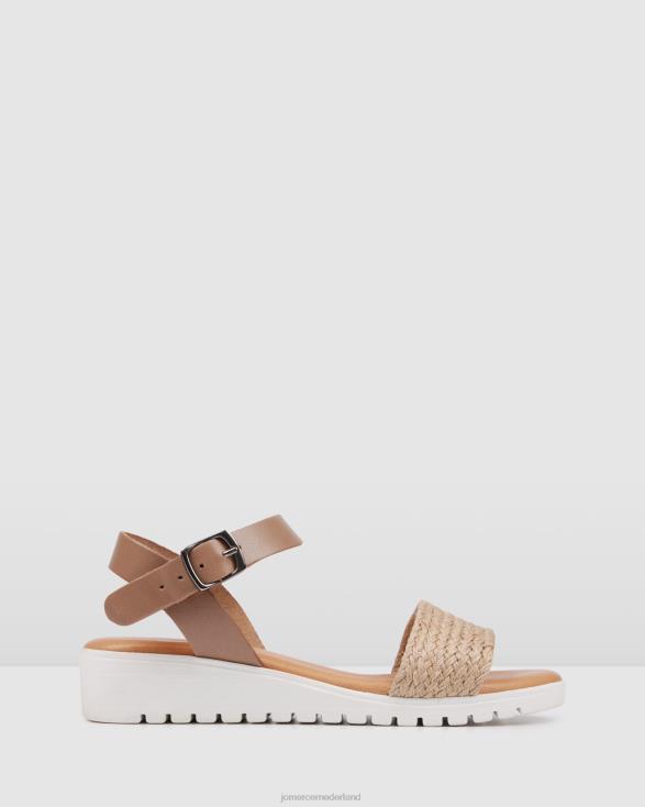 Alina platte sandalen 46LN288 taupe multi Jo Mercer schoenen