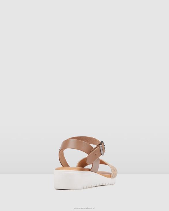 Alina platte sandalen 46LN288 taupe multi Jo Mercer schoenen