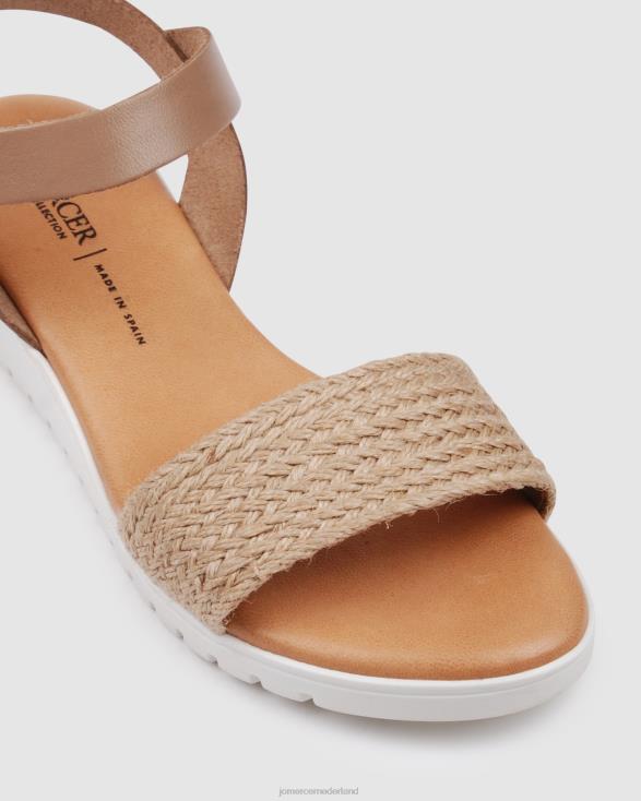 Alina platte sandalen 46LN288 taupe multi Jo Mercer schoenen