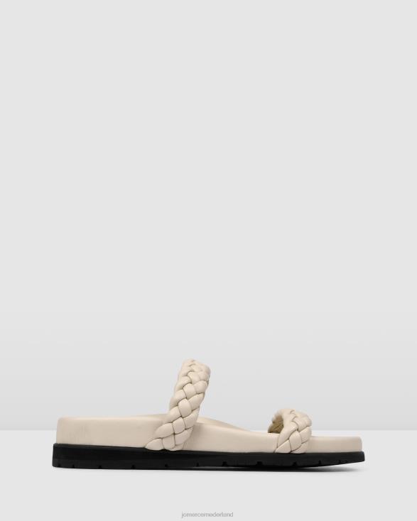 volt platte sandalen 46LN280 been leer Jo Mercer schoenen