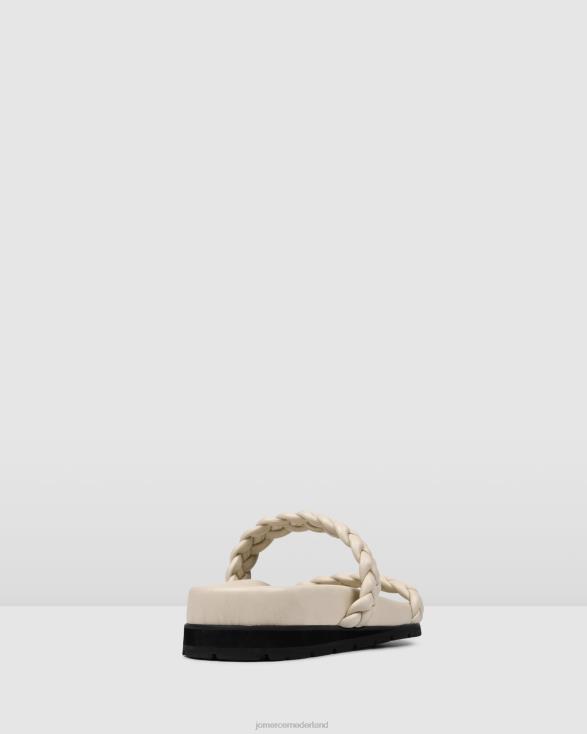 volt platte sandalen 46LN280 been leer Jo Mercer schoenen