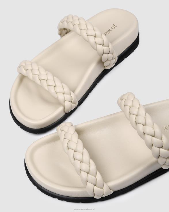 volt platte sandalen 46LN280 been leer Jo Mercer schoenen