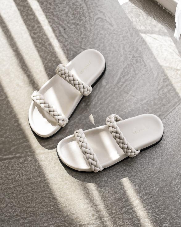 volt platte sandalen 46LN280 been leer Jo Mercer schoenen