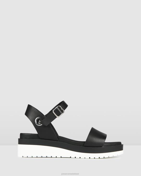 Carson platte wiggen 46LN286 zwart leer Jo Mercer schoenen