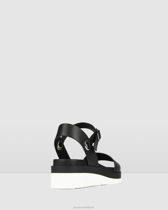 Carson platte wiggen 46LN286 zwart leer Jo Mercer schoenen