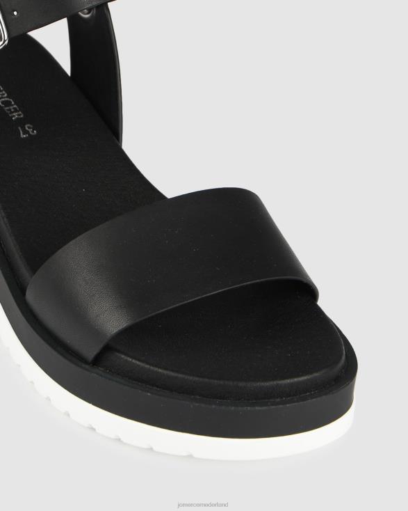 Carson platte wiggen 46LN286 zwart leer Jo Mercer schoenen