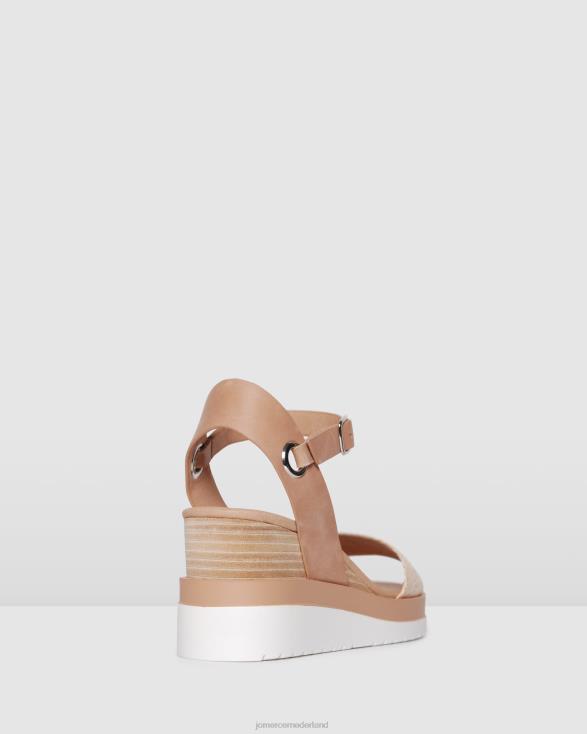 kenzie wedges met middelhoge hak 46LN47 natuurlijke raffia Jo Mercer schoenen