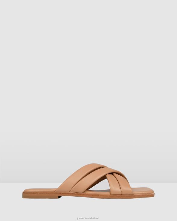 Ryleigh platte glijbanen 46LN269 beige leer Jo Mercer schoenen
