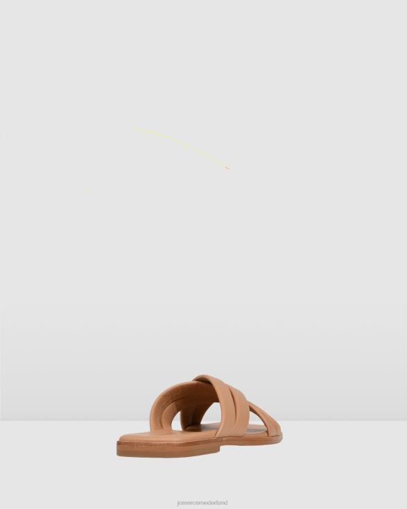 Ryleigh platte glijbanen 46LN269 beige leer Jo Mercer schoenen