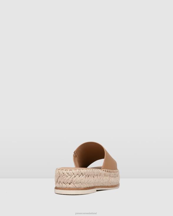 elka espadrilleslippers 46LN247 bruin leer Jo Mercer schoenen