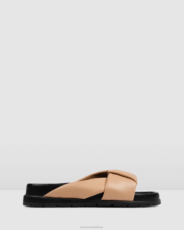 valise platte dia's 46LN254 beige leer Jo Mercer schoenen