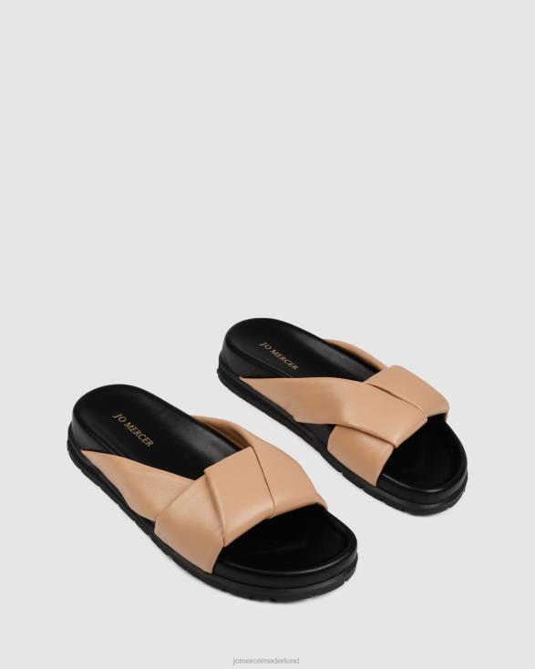 valise platte dia's 46LN254 beige leer Jo Mercer schoenen