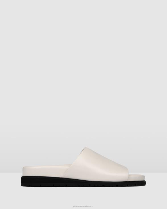villa platte glijbanen 46LN270 wit leer Jo Mercer schoenen