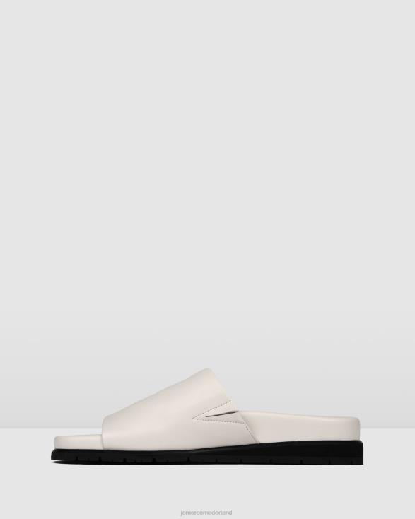 villa platte glijbanen 46LN270 wit leer Jo Mercer schoenen