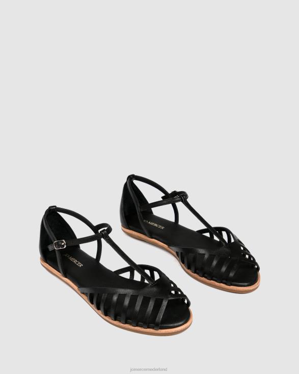 Labassa casual platte schoenen 46LN221 zwart leer Jo Mercer schoenen